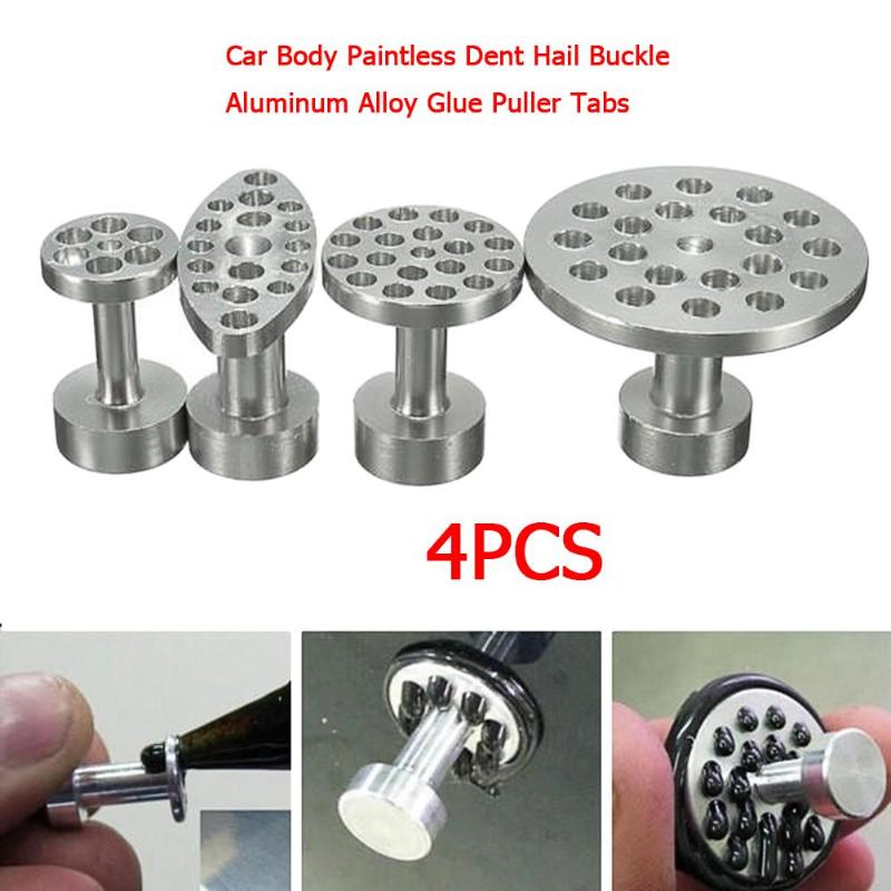 

Professional Hand Tool Sets 4pcs Car Body Paintless Dent Hail Buckle Aluminum Alloy Glue Puller Tabs Remover Automobile Repair Tools Accesso