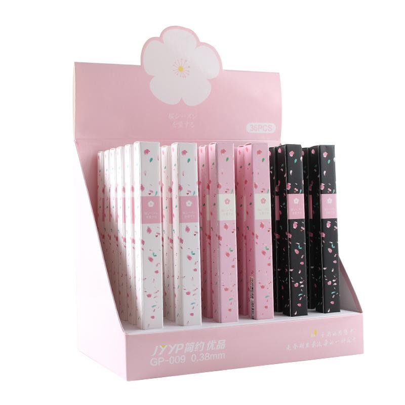 

Gel Pens Kawaii Cherry Blossom Pen School Office Supplies Stationery Gift 0.38mm Sakura Business Signature