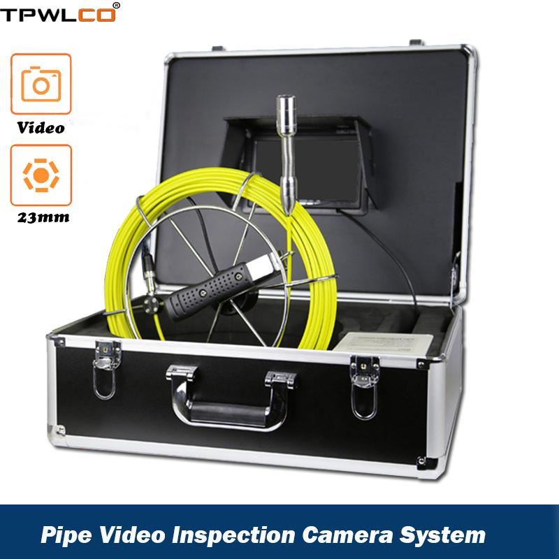

Cable High Quality 23mm 7 Inch Monitor Drain Pipe Video Inspection Camera System With DVR Function IP Cameras