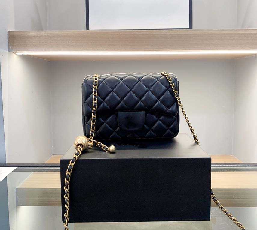 

Designer Bags Handbag Totes Shoulder Cross Body Women High Quality Classic Caviar Square Sheepskin Chains bag 6 col, #1