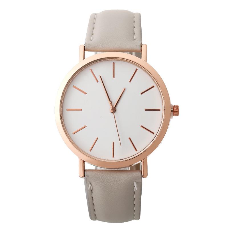 

Simple Fashion Women Watch Leather Band Analog Casual Ladies Quartz Round Wristwatches Female Clock Relogio Feminino, 7156-2