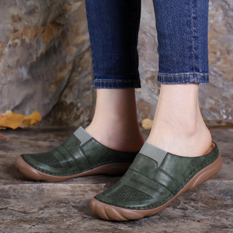 

Slippers WENYUJH Summer Women Plus Size Shoes Wedge Fashion Comfortable Slipper Heel Woman Female, Color1