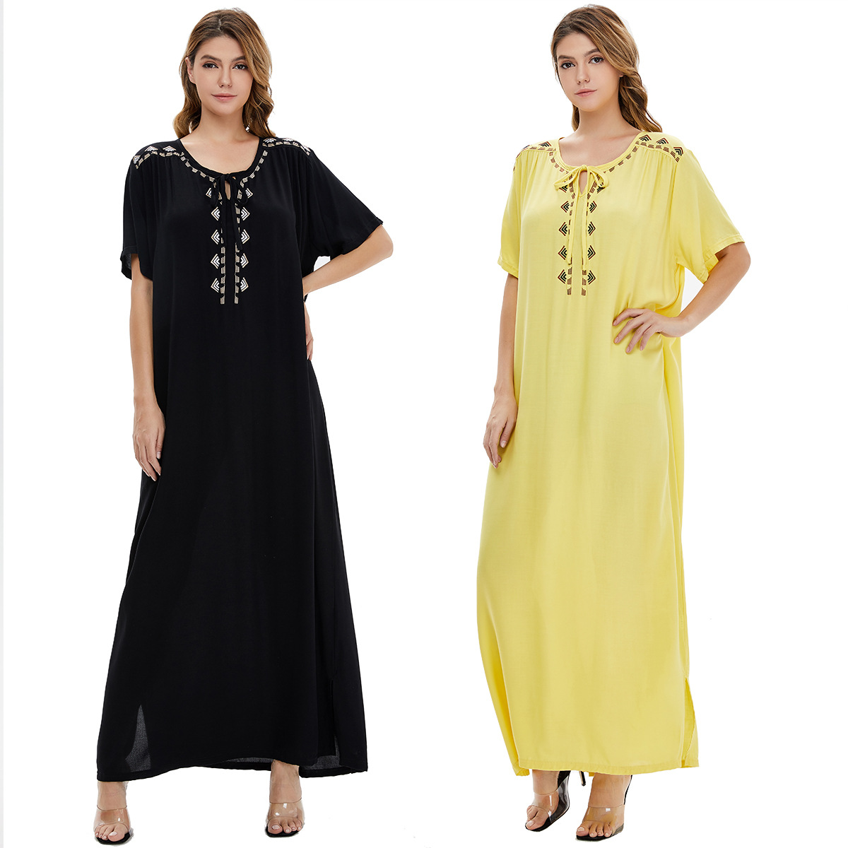 

Ramadan Turkey Muslim Dress Women Abaya Moroccan Kaftan Islamic Clothing Hijab Djellaba Dubai Jilbab Party Vestidos Eid Summer