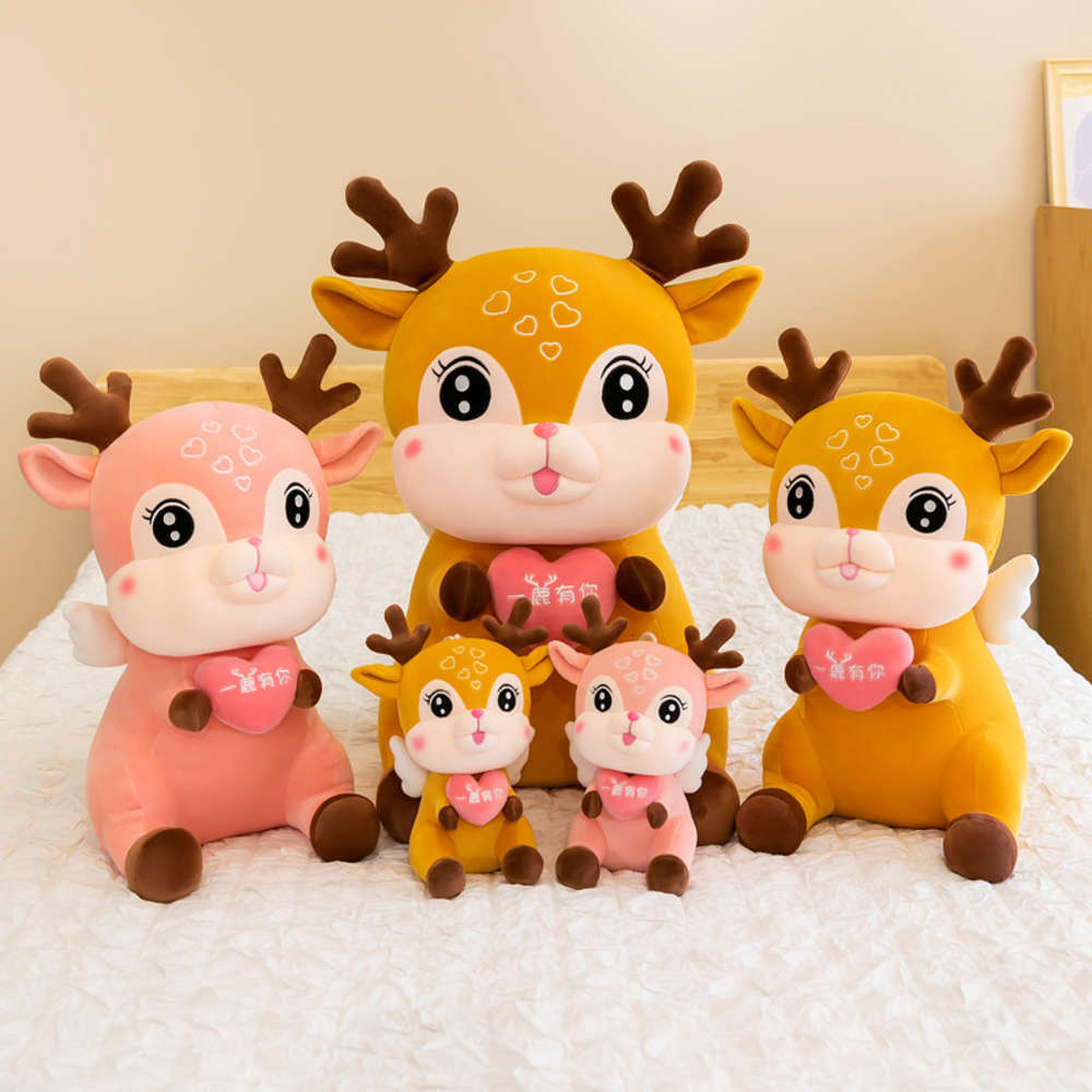 

Cute cute fawn doll plush toy a has your children sleeping with s, Blue