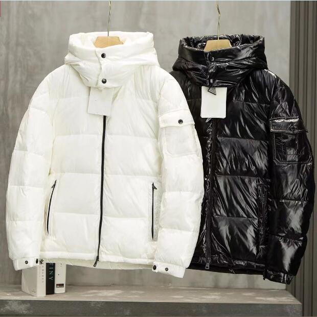 

Fashion Mens Jackets Parka Women Classic Casual Down Coats Outdoor Warm Feather Winter Jacket Unisex Coat Outwear Couples Clothing Asian Size M-3XL, Black