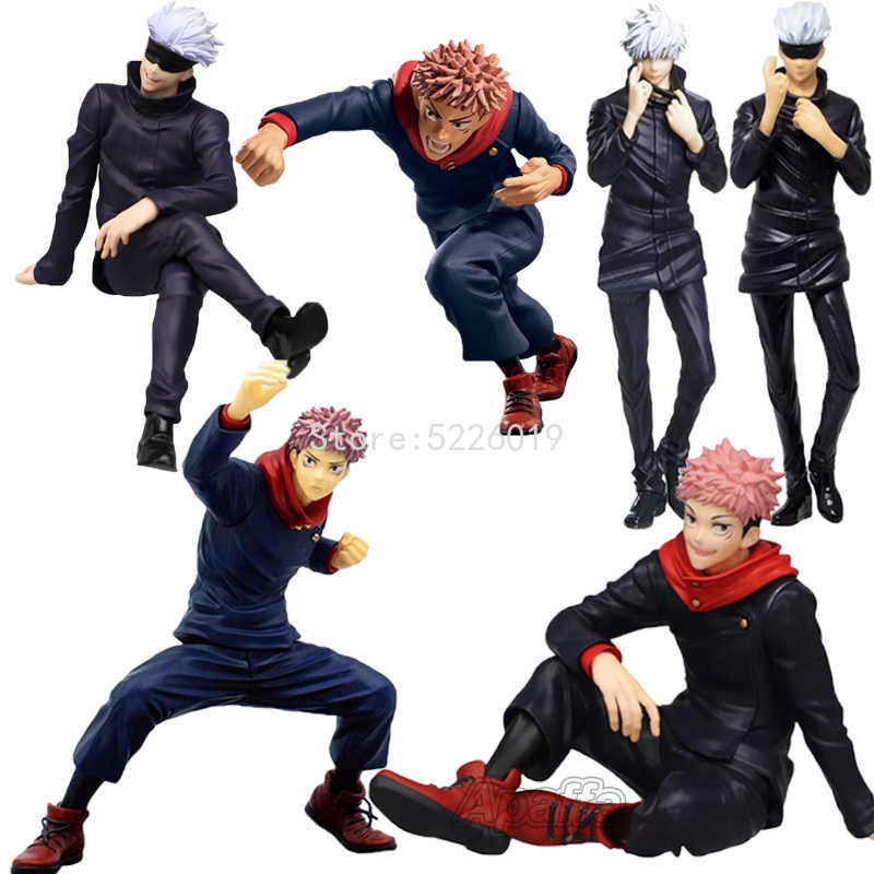 

5 Styles Anime Jujutsu Kaisen Figure Itadori Yuji Action Figure Gojo Satoru Fushiguro Megumi Kugisaki Nobara Figurine Model Toys Q0619, 10cm no retail box