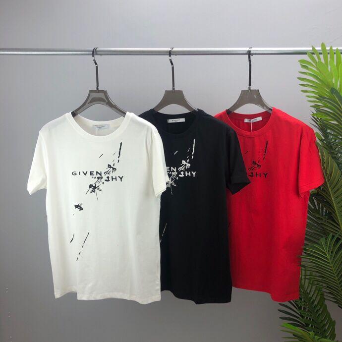 

2021 eu size Trendy hip-hop street fashion round neck cotton T-shirt stitching pattern men and women the same style loose brand short 6tt44, White