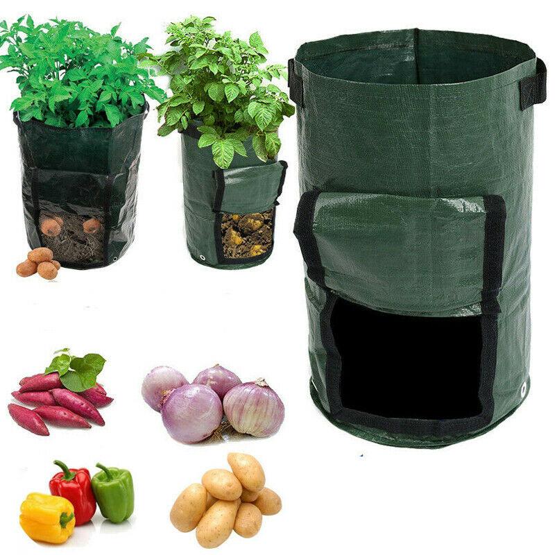 

Planters & Pots 2pcs Plant Grow Bags Home Garden Potato Pot Greenhouse Vegetable Growing Moisturizing Vertical Bag Seedling