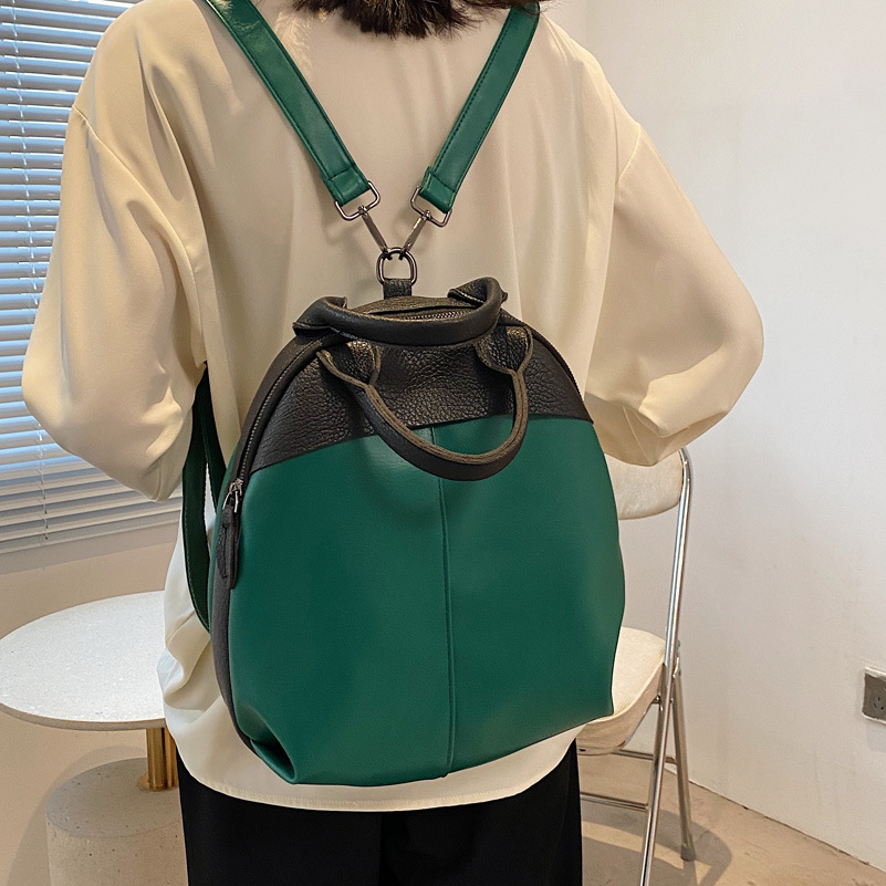 

2021 New Backpack Women PU Leather Backpack Large Capacity School Bags for Girls Fashion Female Bagpack Mochila Travel bags, Black