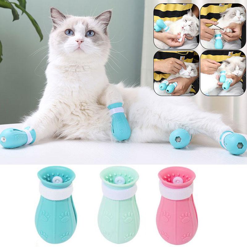 

Cat Costumes Second-generation Foot Covers Pet Bathing Anti-scratch Supplies Cute Soft