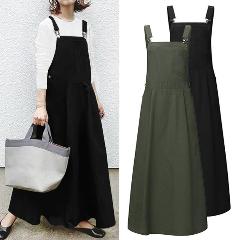 

women dress dresses casual cotton linen square collar maxi elegant beach sundress stand sleeveless robe femme tunics, Black;gray