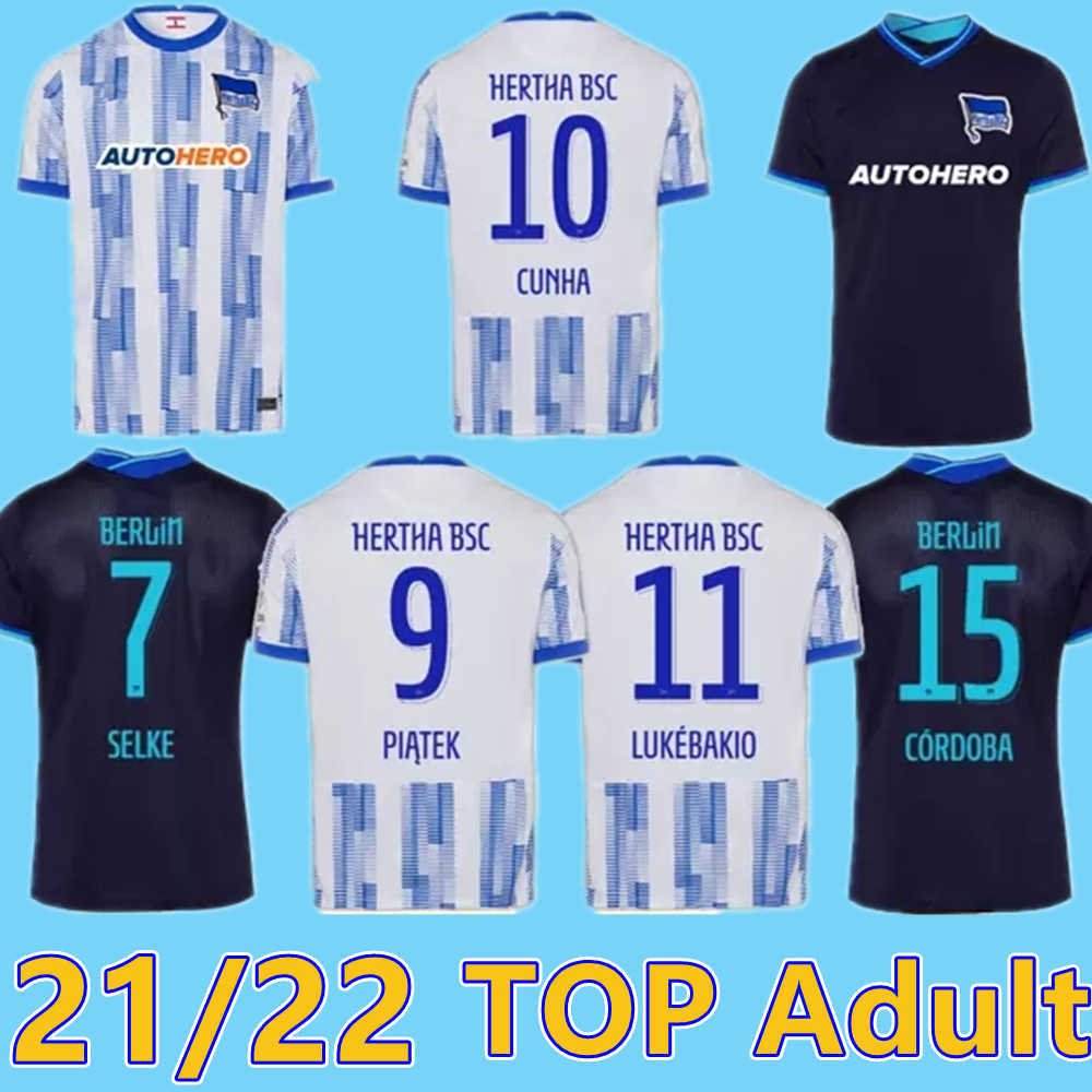 

21 22 Hertha BSC Soccer Jersey PIATEK 2021 2022 Hertha Berlin CUNHA LUKEBAKIO DILROSUN men t-shirts CORDOBA DARIDA LECKIE Jerseys, 2122 away