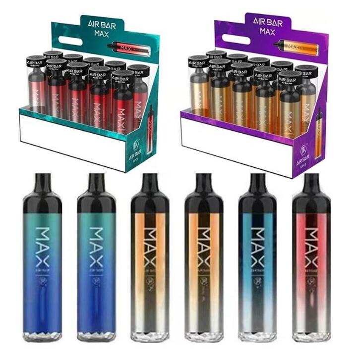 

Air Bar MAX Lux E-cigarettes Disposable Vape Pen 1000Puffs 500mAh Battery 2.7ml Pod Vapor empty Device Portable Vaporizer Cigarette Kits PUF