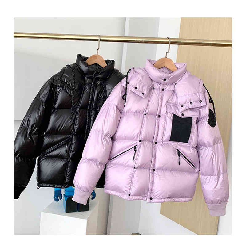 

Women's Down & Parkas M Mengjia down jacket 21 winter Purple City Leisure thickened men's and women's cotton Korean loose couple 49QU