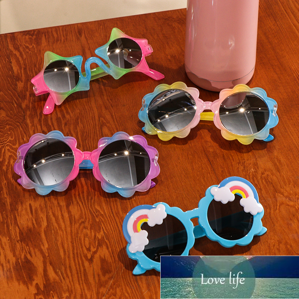 

New Cute Children Colorful Sunglasses Cartoon Round Sunglasses Baby UV400 Goggles Outdoor Kids Summer Beach Holiday Eyewear
