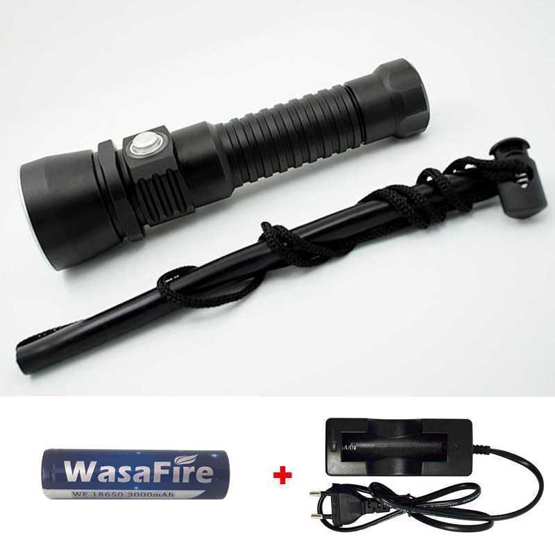 

Powerful Super Bright Scuba Flashlights 2000 Lumens Portable Waterproof Underwater LED Diving Outdoor Camping Lantern Torches