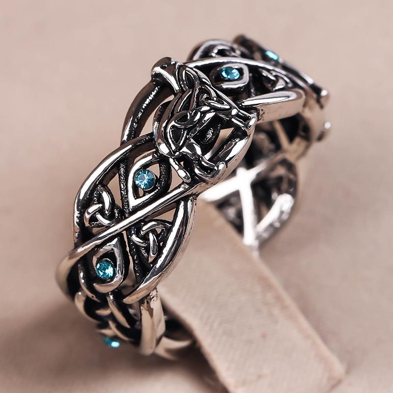 

Cluster Rings Silver Color Men's Ring Fashion Punk Personality Gothic Accessories Vintage Rock Biker Signet Jewelry B3P538