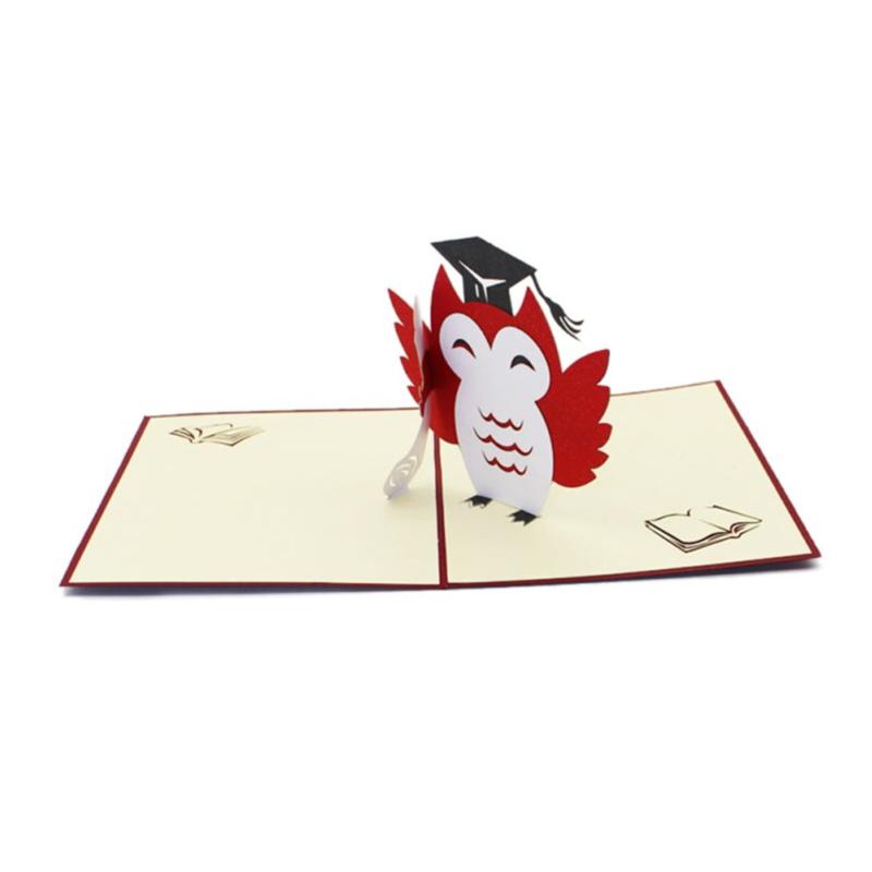 

Greeting Cards Graduation 3D Gift Doctoral Hat Shaped For Party