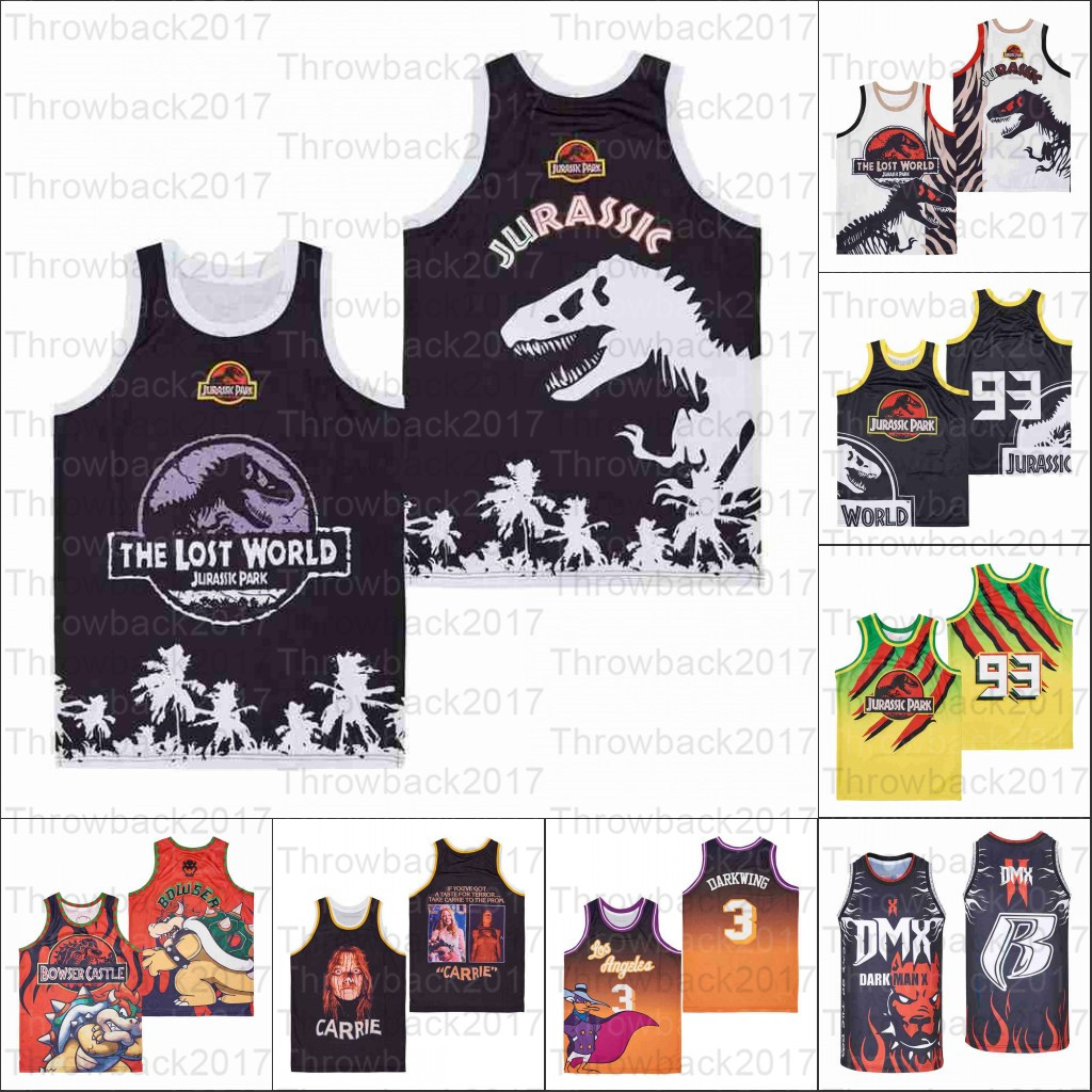 

Basketball Jerseys Movie TV THE LOST WORLD JURASSIC PARK TRUCK Carrie BOWSER KING KOOPA DARKWING DUCK, As photo