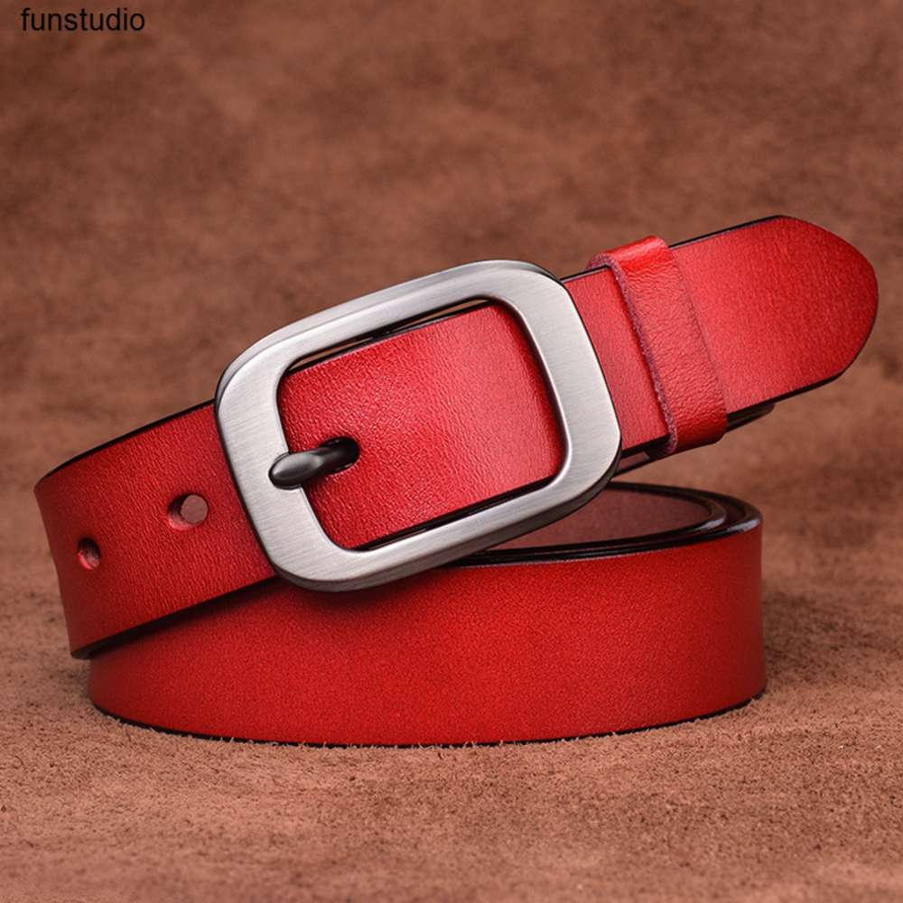 

medyla ladies leather cowhide belt buckle button buckle casual simple wild student wide tide jeans belt, Black;brown