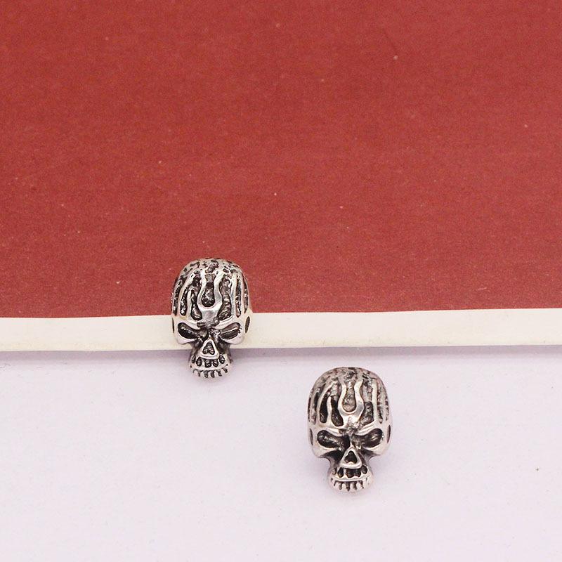 

Stud Fashion Style Punk Gothic Ancient Silver Color Pattern Skull Ear Needle Earrings Zinc Alloy Jewelry, Golden;silver