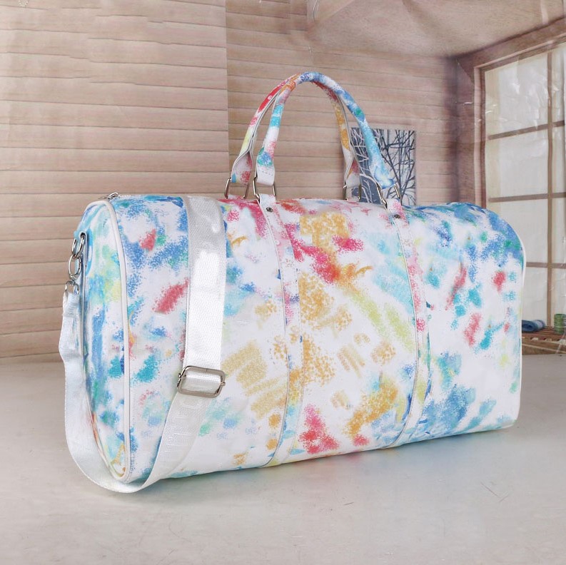 

2021 KEEPALL pattern Classic Elegant watercolor Duffle Bag women men Handbags 40cm Luggage Travel bags