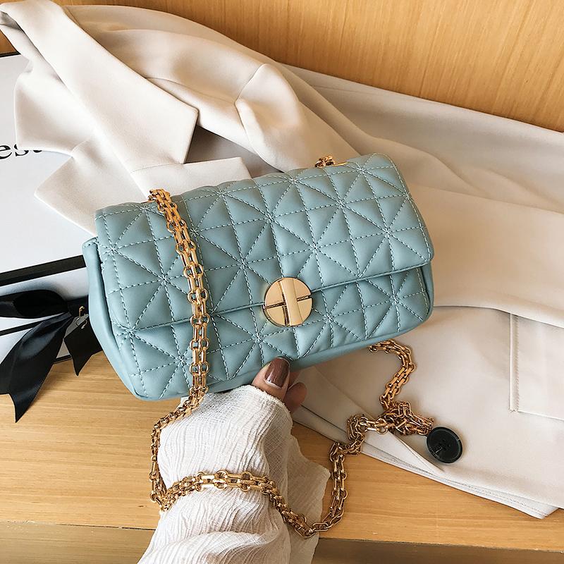 

Women Messenger Bags Female Chain Strap Leather Shoulder Bag Sac A Main Crossbody For Flap Top Handle, Beige