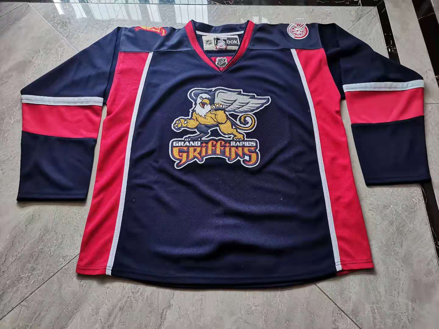 

rare Hockey Jersey Men Youth women Vintage 2013-14 Gustav Nyquist Grand Rapids Griffins Size S-5XL custom any name or number, Blue women s-xl