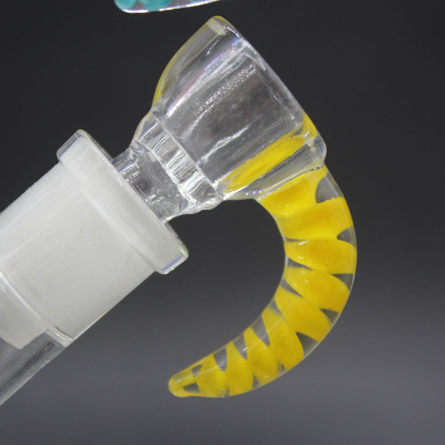 

colors glass hook slide horn bowl for bongs pipes smoking Accessories