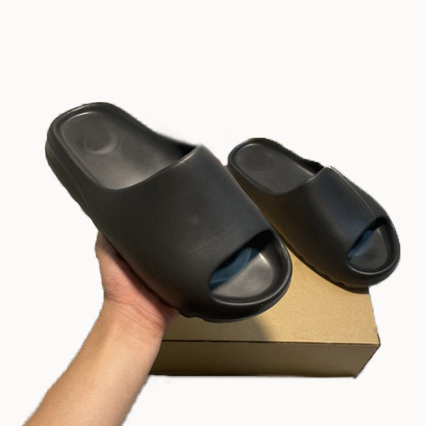 

Men's Summer Slides Breathable Cool Beach Slippers Fish Mouth Flip Flops Men Sandals Lightweight Bone White Yzy Plus Size 36-46