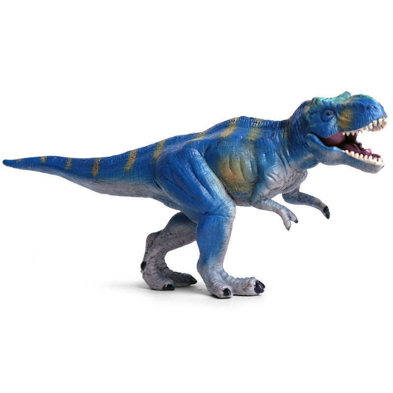 

Tyrannosaurus Rex Dinosaur Model Blue Tyrannosaurus Jurassic Simulation Solid Animal Model Decoration Action Figures Toys Gifts Y0705, Brown