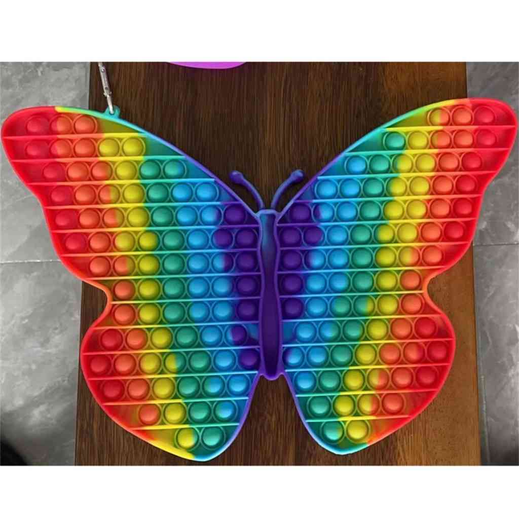

Super Large 40cm 30cm Love Heart Giant Bubbles Popper Board Fidget Sensory Big Size Push Pop Bubble Poo-its Toy Jumbo Mega Rainbow Finger Pu