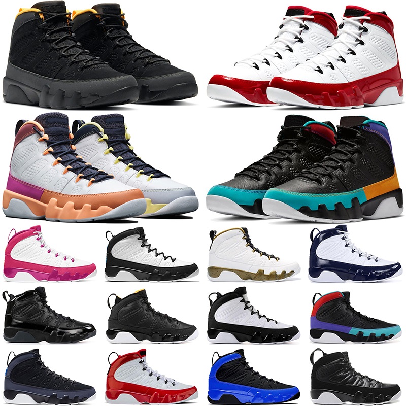

2022 Men Basketball Shoes 9s jumpman 9 Change The World University Gold Chile Red Blue UNC bred statue mens trainers sports sneakers, Racer blue