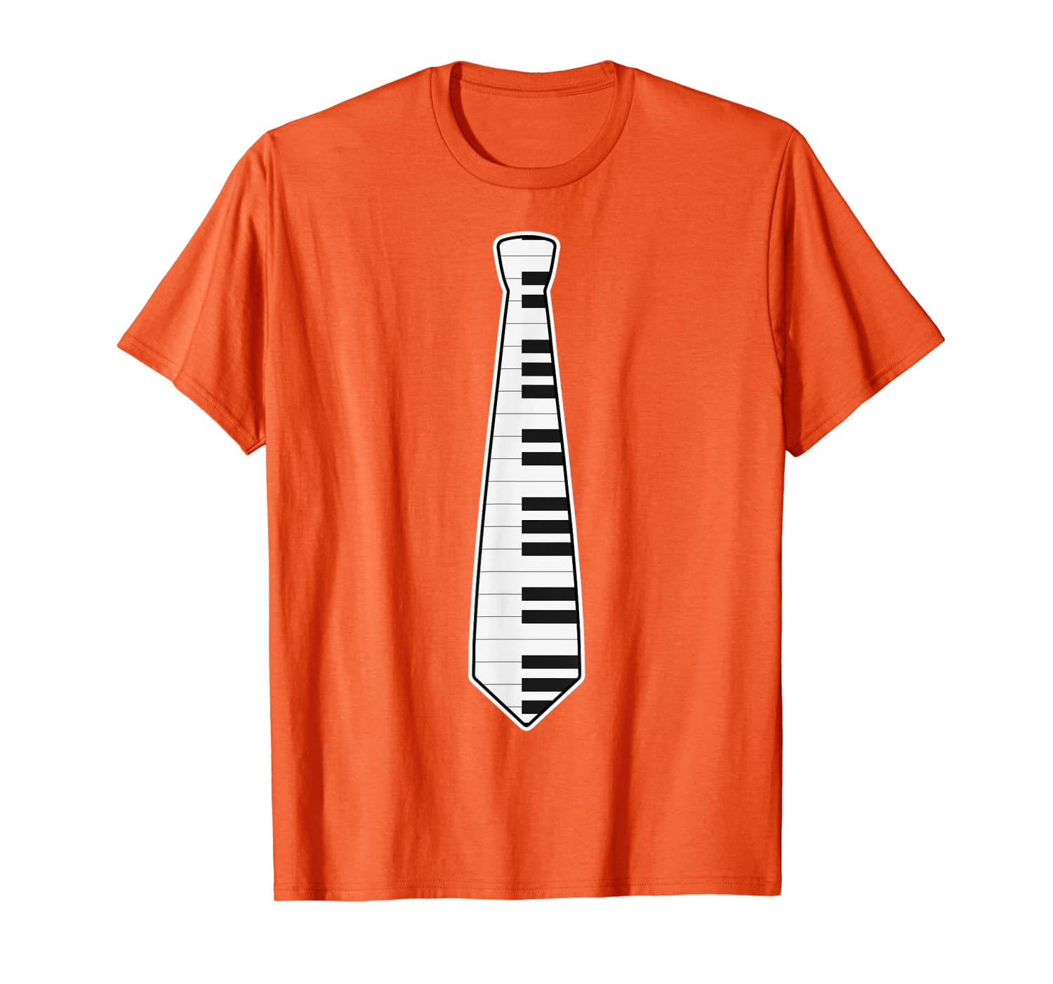 

Unique Piano Player Tie Gift, Pianist Tuxedo Keyboard Keys T-Shirt, White;black