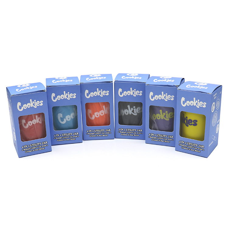 

Smoking Grinders Accessories 67 Mm Luminous Plastic Storage LED Glass Jar Herb Grinder Tobacco Crusher