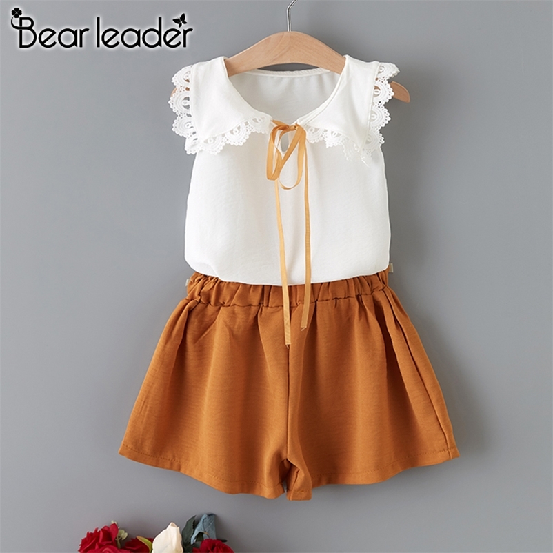 

Baby Girls Clothes Summer Children's Clothing Sets 2pcs Kids Toddler Chiffon Bowknot Pants Suit 210429, Az803-yellow