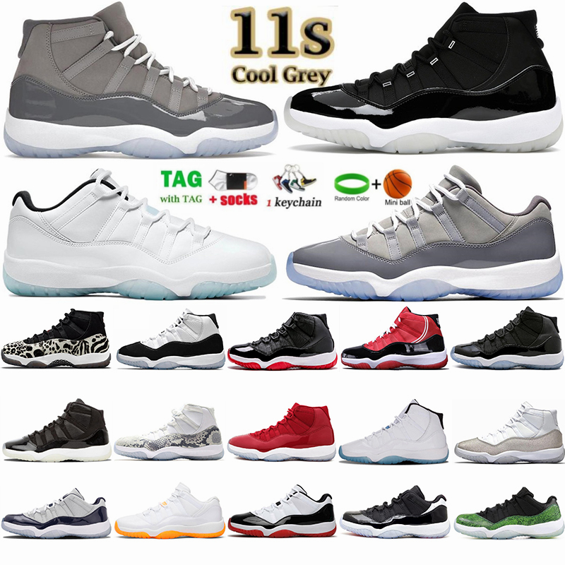 

Jumpman 11 Basketball Shoes 11s Cool Grey High Low OG Sneakers Space Jam Georgetown Legend Blue 25th anniversary Cap and Gow Bred Men Women Sports Trainers, 38