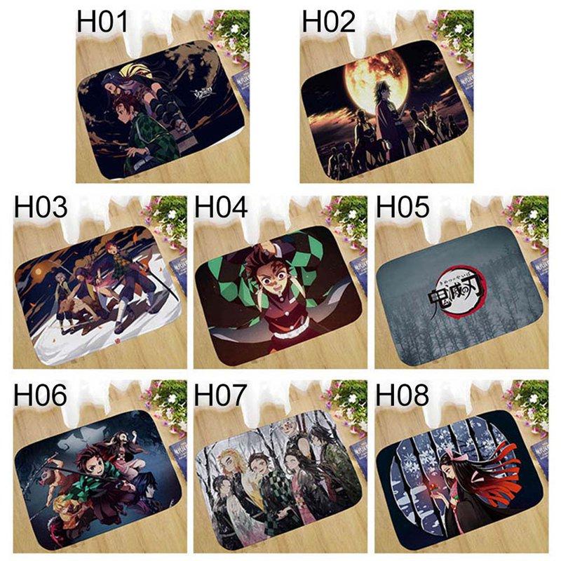 

Anime Demon Slayer: 1pc Kimetsu No Yaiba Tomioka Giyuu Figure Pad Carpet Rug Plush Bedroom Living Room Gift Carpets