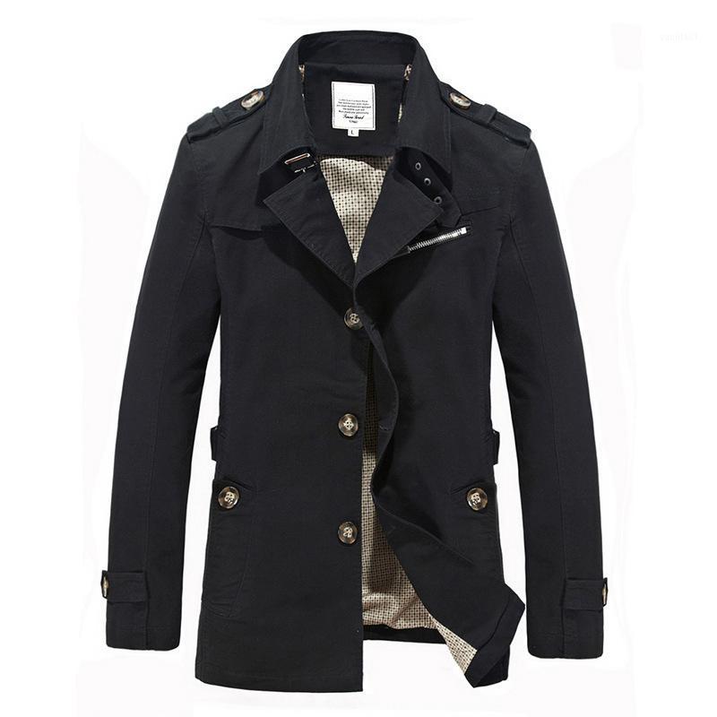 

Men's Jackets 2021 Spring Autumn Casual Cotton Mens And Coats, Black