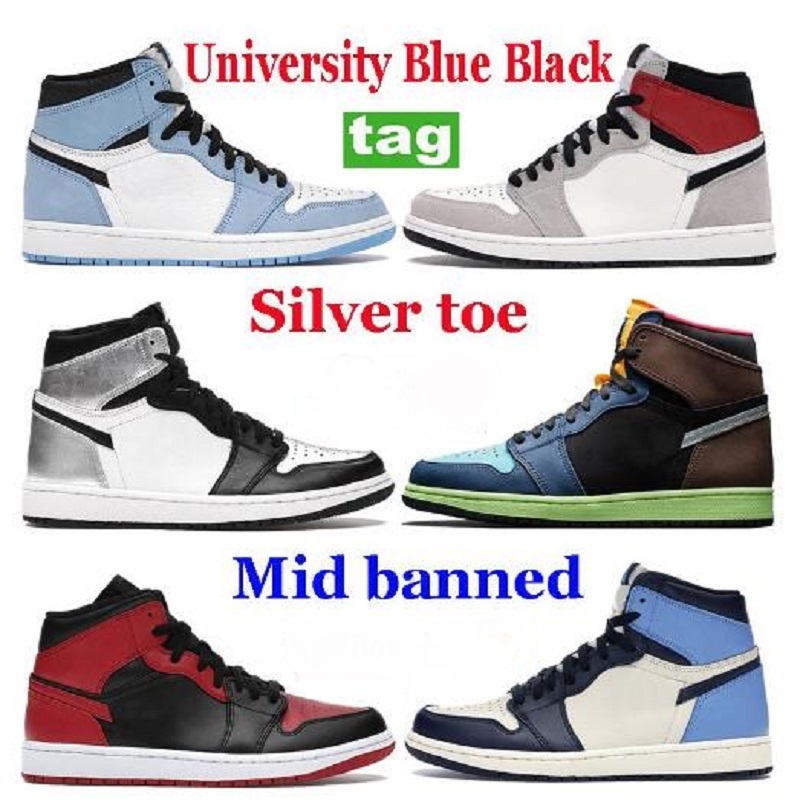 

Top man 1 1s High OG University Blue Mens Basketball Shoes Hyper Royal Army Rust Shadow UNC Twist Chicago Light Smoke Grey women trainers Sneakers, # 46
