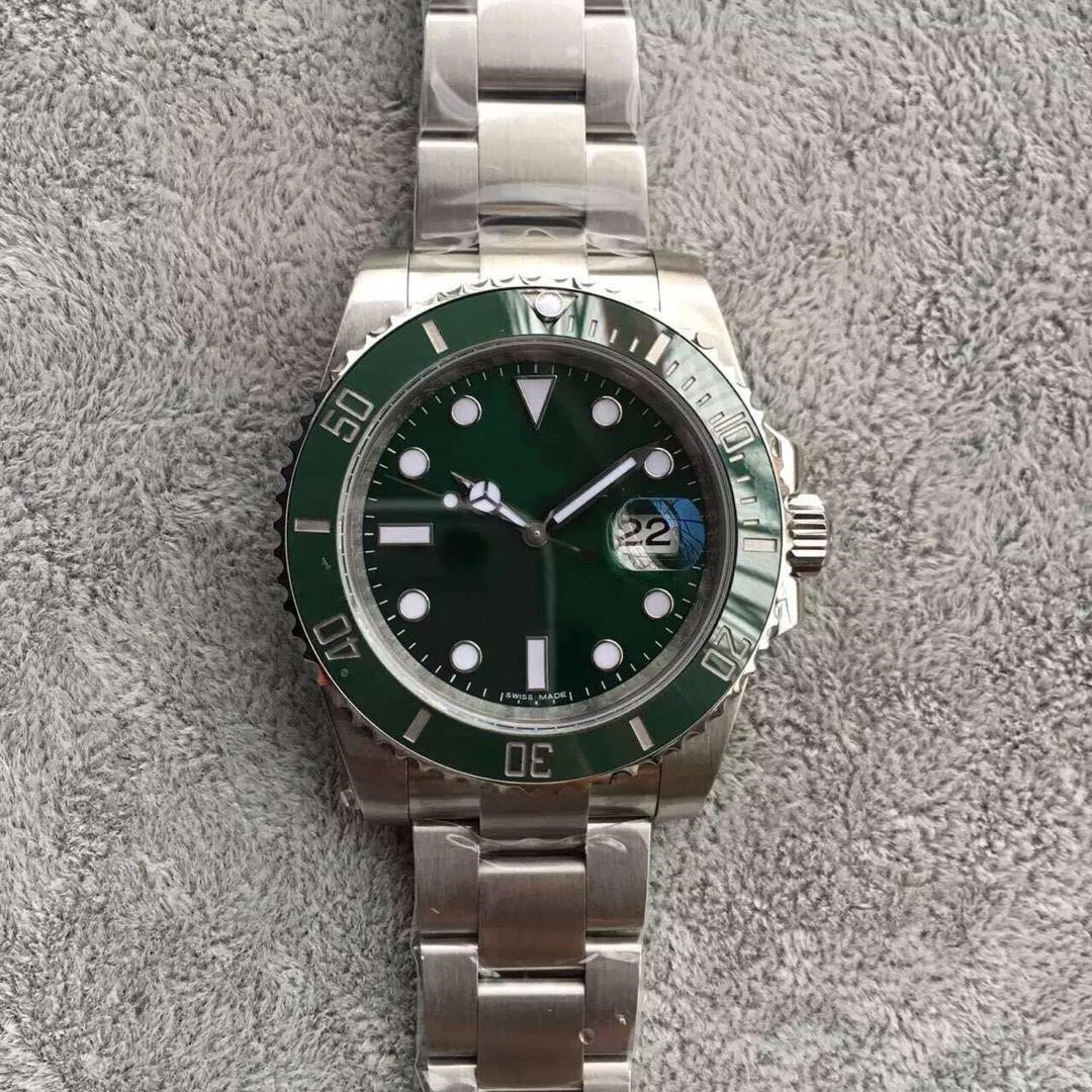 

classical luxury men's watch sub green bezel cal.2836 automatic movement 316 stainless steel bracelet waterproof high quality wristwatch diameter 40mm, Extra shipment cost