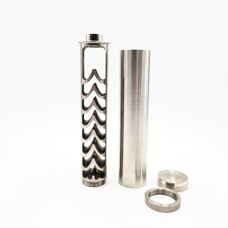 

customize 8" Single Core full Stainless steel Fuel Filter Spiral 1/2-28 5/8-24 Solvent Trap For NAPA 4003 WIX 24003