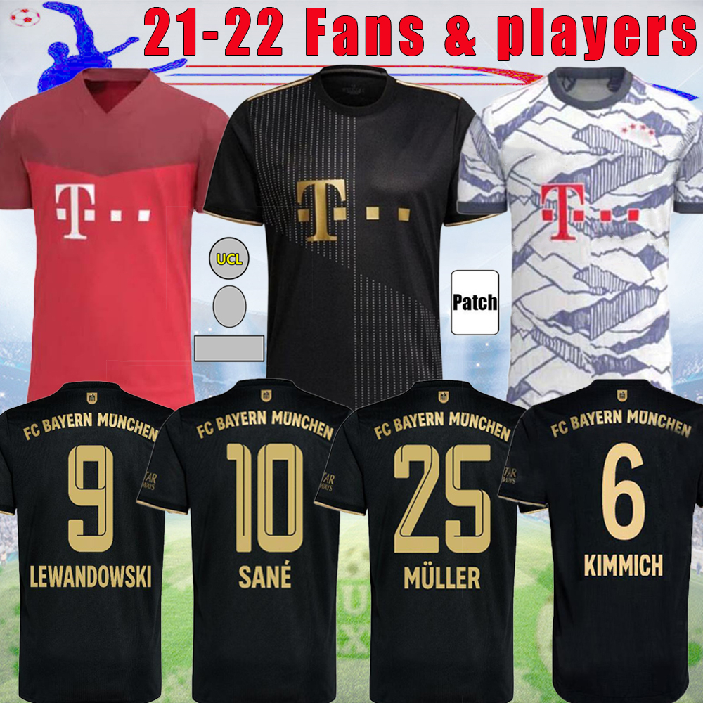 

21 22 bAyern LEWANDOWSKI Soccer jersey fans & player version SANE COMAN GNABRY ALABA DAVIES MULLER munich 2021 2022 tops Football shirt, 21/22 3rd fans