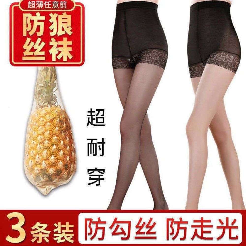 

wolf garters, women's net, red pineapple stockings, spring summer thin style, light and Anti hook silk, Black;white