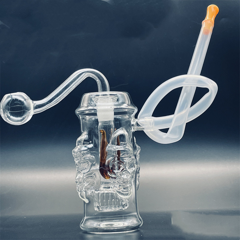 

3.93 Inchs Small Mini Dab Rigs Bong Water Pipes Unique Glass Water Bongs Heady Oil Rigs With 10mm Bowl Shisha Hookahs