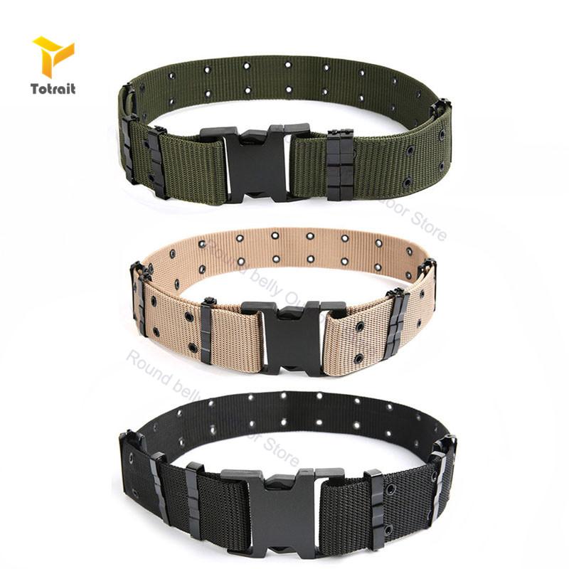 

TOtrait Tactical Belt 5.5cm Nylon Special Forces Assault Outdoor Hunting Equipment Safety Accessories Waist Support, Black;gray