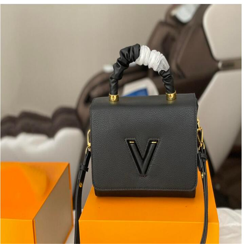

Designers twist Women Shoulder Bag Letter Hasp Contrast Color Handbags High Quality Stylish Twisted Chain Bags 3 Colors 25cm, No bag