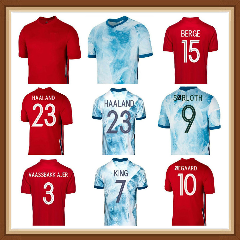 

Nouveau 2021 Norvege Soccer Jerseys 2022 noruega Haaland Odegaard Berge Roi chemisettes de Futbol equipe nationale football Uniformes 874987, Wine red
