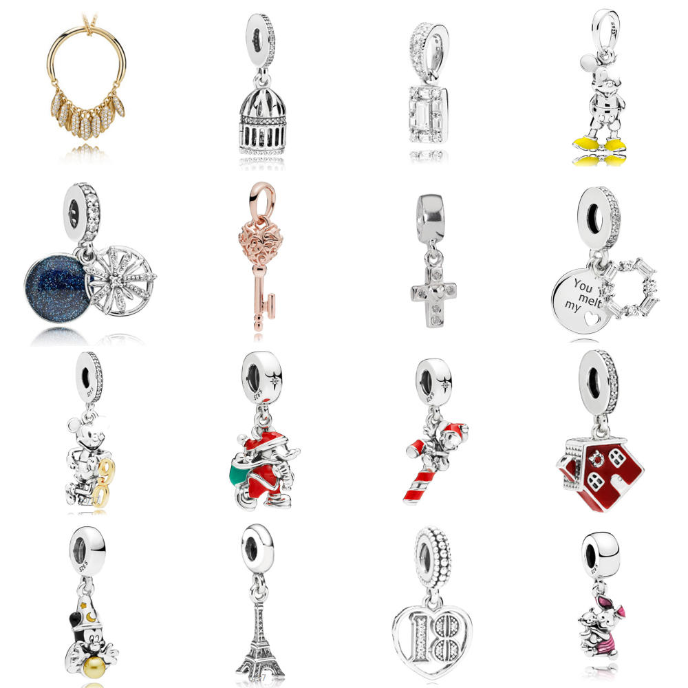 

NEW 2021 100% 925 Sterling Silveand367683CZ SHINE CIRCLE OF SEEDS PENDANT and luxuriousDIY Women Original Bracelet Fashion Jew elry Gift