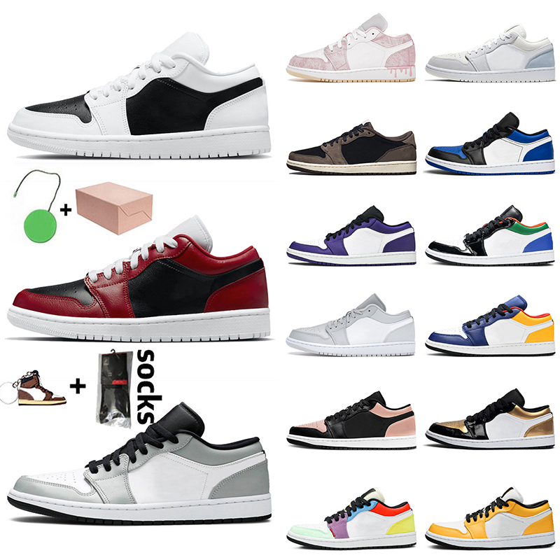 

Top Quality Men Womens 1s Basketball Shoes With Box Jumpman 1 Chicago Flip Panda Low Sneakers Trainers Light Smoke Grey Goodgoodsneakers Game Royal